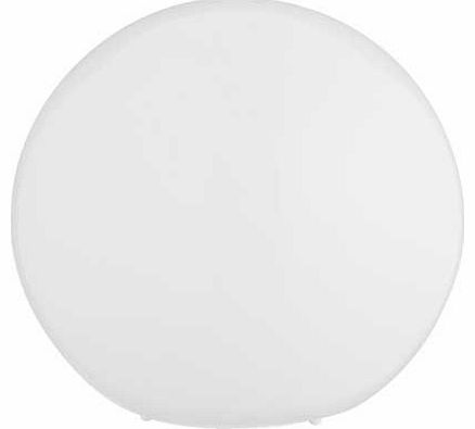 Habitat Louie Glass Table Lamp - White