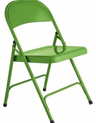 Macadam Green Metal Folding Chair