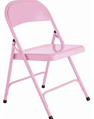 Habitat Macadam Metal Folding Chair - Pink