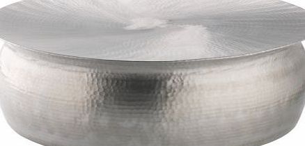 Habitat Orrico Hammered Aluminium Coffee Table -