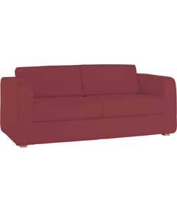 Porto 3 Seater Sofa Bed - Red