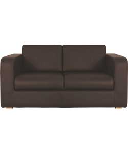 Habitat Porto Leather 2 Seater Sofa Bed - Brown