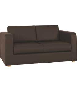 Porto Leather 3 Seater Sofa Bed - Brown