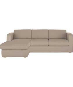 Porto Left Arm Chaise Sofa Bed - Beige