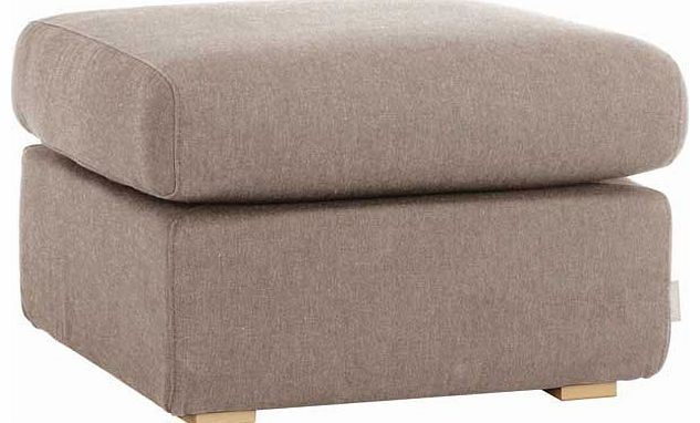 Habitat Porto Natural Fabric Footstool