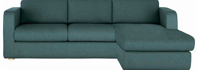 Habitat Porto Teal Fabric Reversible Chaise Sofa