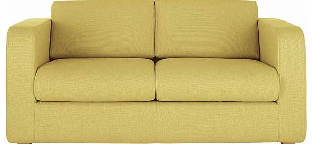Habitat Porto Yellow Fabric 2 Seat Sofa