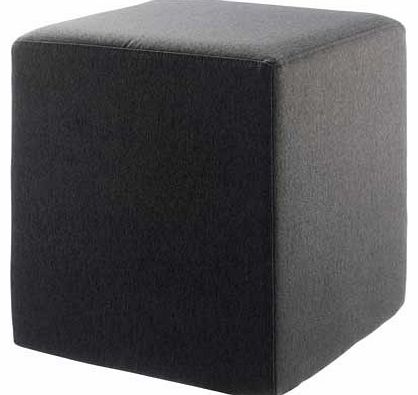 Rox Cube Footstool - Charcoal