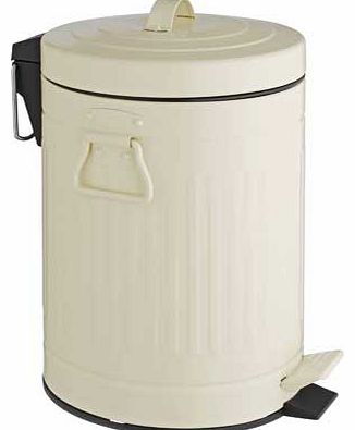 Habitat Sesamee Cream 5L Bathroom Bin