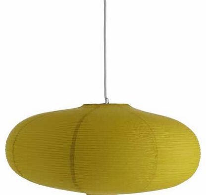 Habitat Shiro Saffron Yellow Paper Pendant Shade