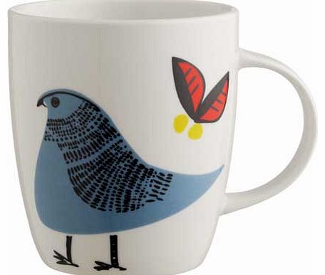 Habitat Tiki Porcelain Mug - Blue Bird