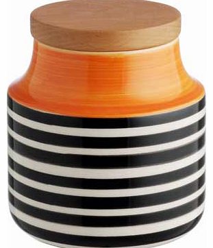 Tira Small Orange Storage Jar 11.5cm