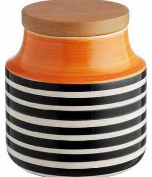 Habitat Tira Small Orange Storage Jar 11.5cm