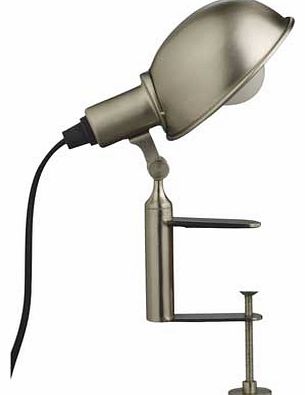 Habitat Tommy Clamp Lamp - Silver