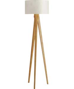 Habitat Tripod Floor Lamp Base - Ash