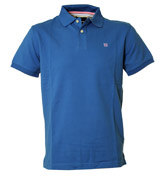 Bright Blue Pique Polo Shirt