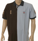 Hackett Brown & Sky No.4 Cotton Polo Shirt