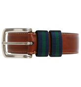 Hackett Brown Leather Buckle Belt