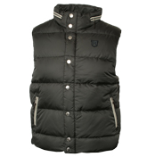 Hackett Charcoal Grey Padded Gilet with