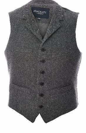 Hackett Herringbone Waistcoat