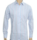 Hackett Light Blue and Pink Long Sleeve Shirt