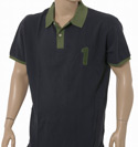 Navy & Olive No. 1 Cotton Polo Shirt