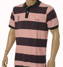 Hackett Pink & Purple Stripe No 3 Cotton Polo Shirt