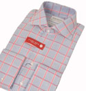 Hackett Sky Blue & Pink Large Check Long Sleeve Cotton Shirt