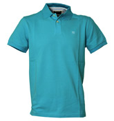 Hackett Turquoise Pique Polo Shirt