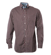 Hackett White and Red Check Long Sleeve Shirt