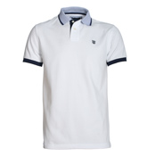 Hackett White Pique Polo Shirt