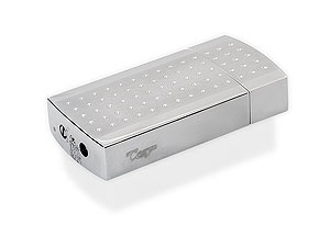 Satin Chrome Dots Turbo Windproof Lighter 012884