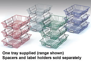 Folio Letter Tray Plastic-coated Wire A4