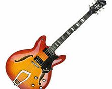 Hagstrom Viking Deluxe Semi-Hollow Guitar Cherry