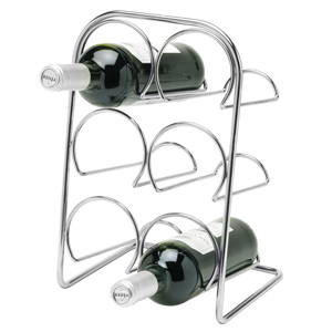 Hahn Cookware Hahn Pisa 6 Bottle Wine Rack Chrome