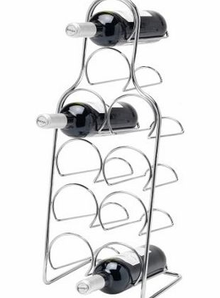 Pisa Wine Rack 10 Bottle - Chrome