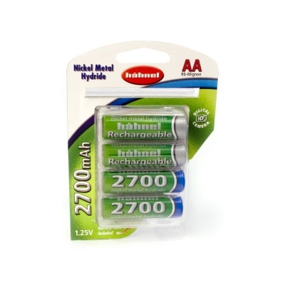 Hahnel 2700mAh AA NiMh Batteries - Four Pack