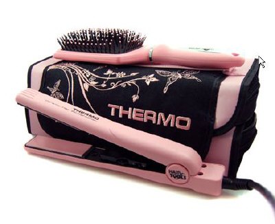 Hair Tools Thermo Ceramic Pink Straightening Kit