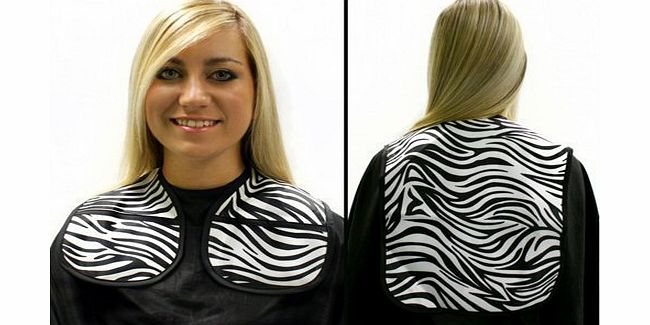 Zebra Print Hairdressing Cutting Collar Extra Long