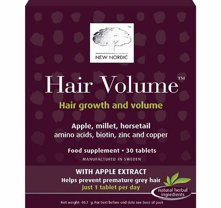 Hair Volume New Nordic Hair Volume - Pack of 30 Tablets