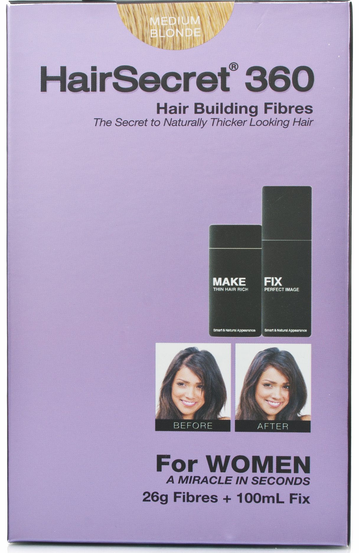 HairSecret 360 For Women Medium Blonde