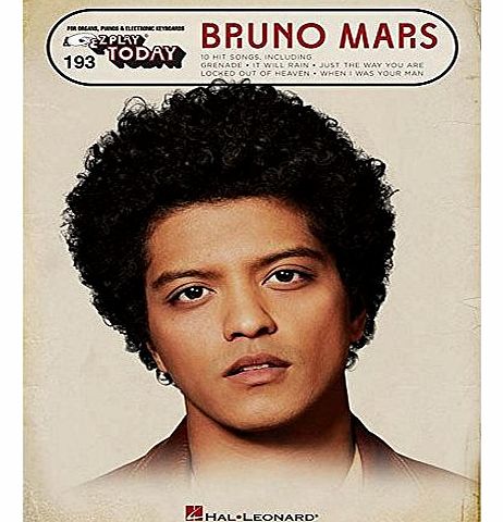 Hal Leonard E-Z Play Today Vol. 193: Bruno Mars. Sheet Music for Piano, Electric Piano, Keyboard, Organ