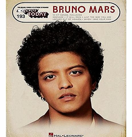 E-Z Play Today Vol. 193: Bruno Mars. Sheet Music for Piano, Electric Piano, Keyboard, Organ
