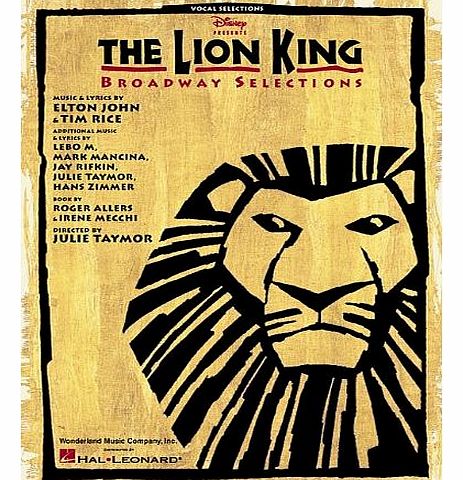 The Lion King Broadway Selections Pvg