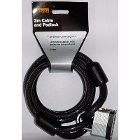 Halfords 2m Cable and Padlock