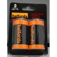 Halfords D Battery 2 Pack