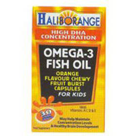 Haliborange Chewy Orange Omega 3 Capsules 30 Caps