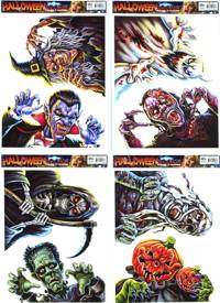 Halloween Characters Window Decal (1 of Asst)