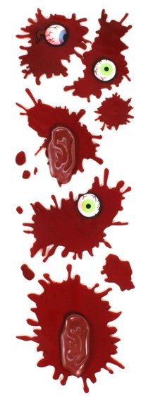 Halloween Gel Clings - Bloody Body Parts