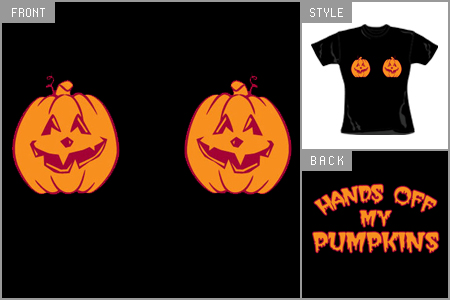 (Hands Off My Pumpkins) Skinny T-Shirt